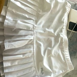 White FILA tennis skirt